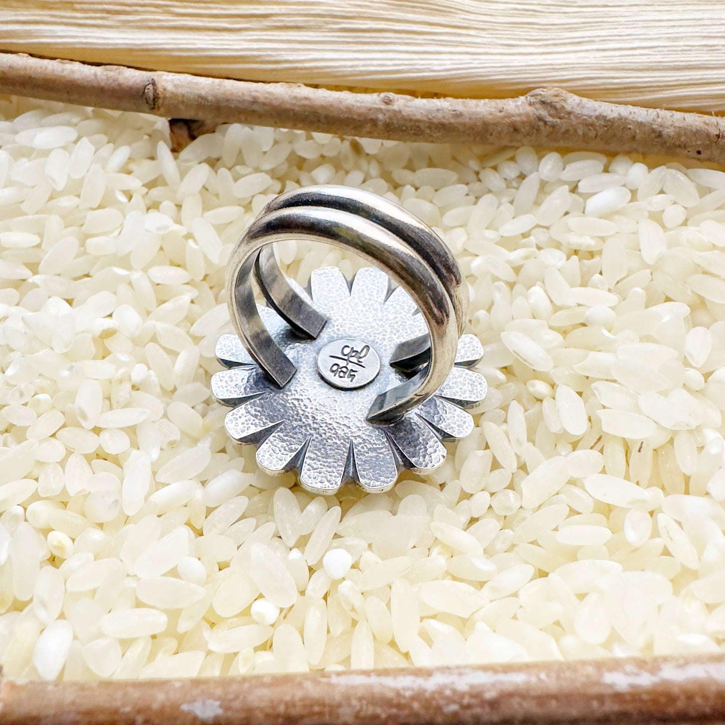 SPECKLED SUNFLOWER RING