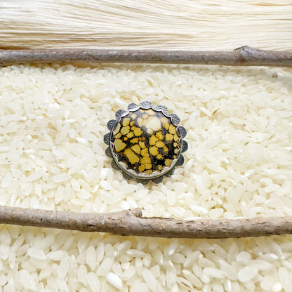 SPECKLED SUNFLOWER RING