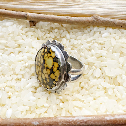 SPECKLED SUNFLOWER RING