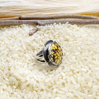 ORANGE SPECKLES RING